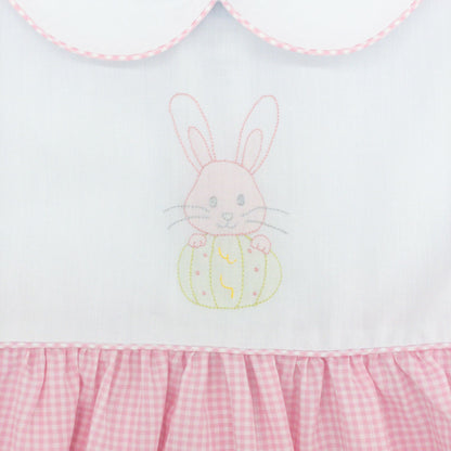 Dress with Hand-embroidered Bunny - FINAL SALE