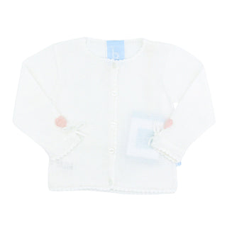 Mercerized Pima Heart Cardigan