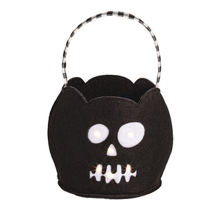 Light-up Halloween Treat Bucket - Skeleton