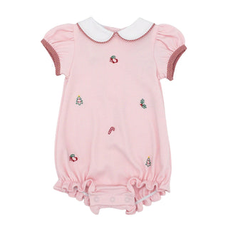 Knit Louisa Bubble with Embroidery - Christmas