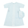 White with Blue