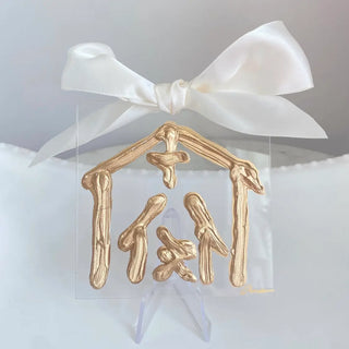 Hand Painted Acrylic Ornament - Nativity