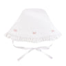 Little Bows on White with Pink