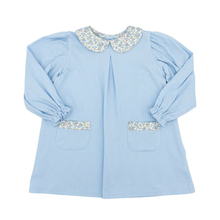 Alice Knit Dress with Blue Floral