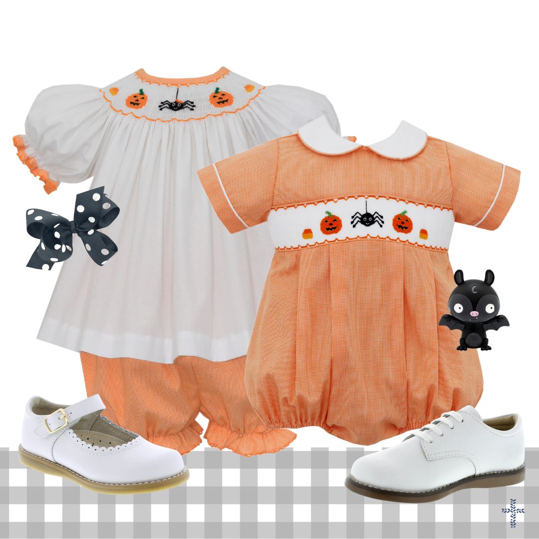 Halloween Smocked Bloomer Set