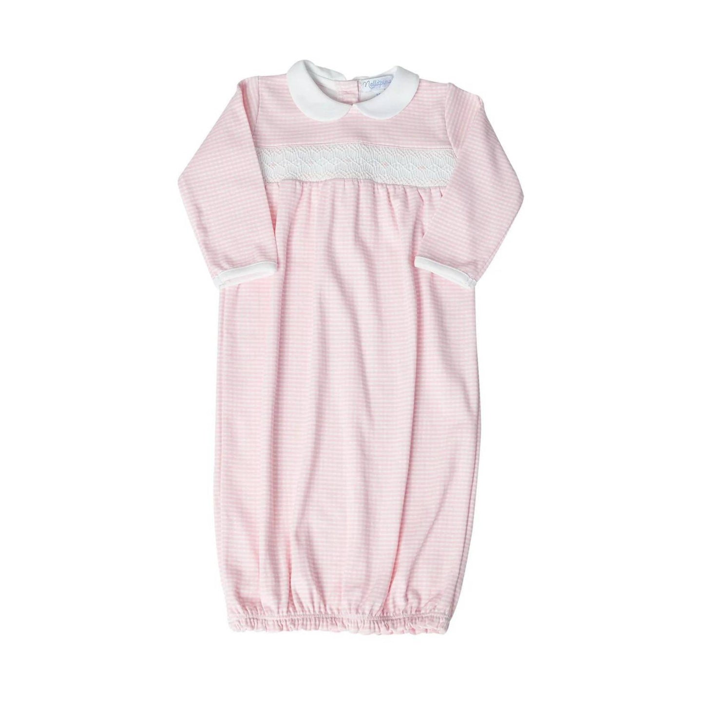 Girls Gingham Smocked Gown