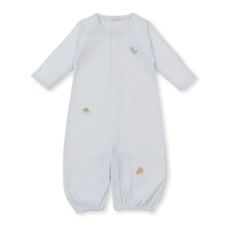 Converter Gown with Hand Embroidery - Scattered Dinosaur