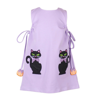 Emma Knit Jumper with Black Cat Appliques
