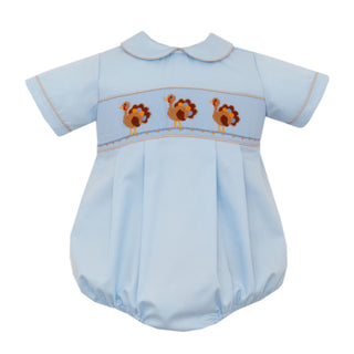 Boys Smocked Turkey Bubble