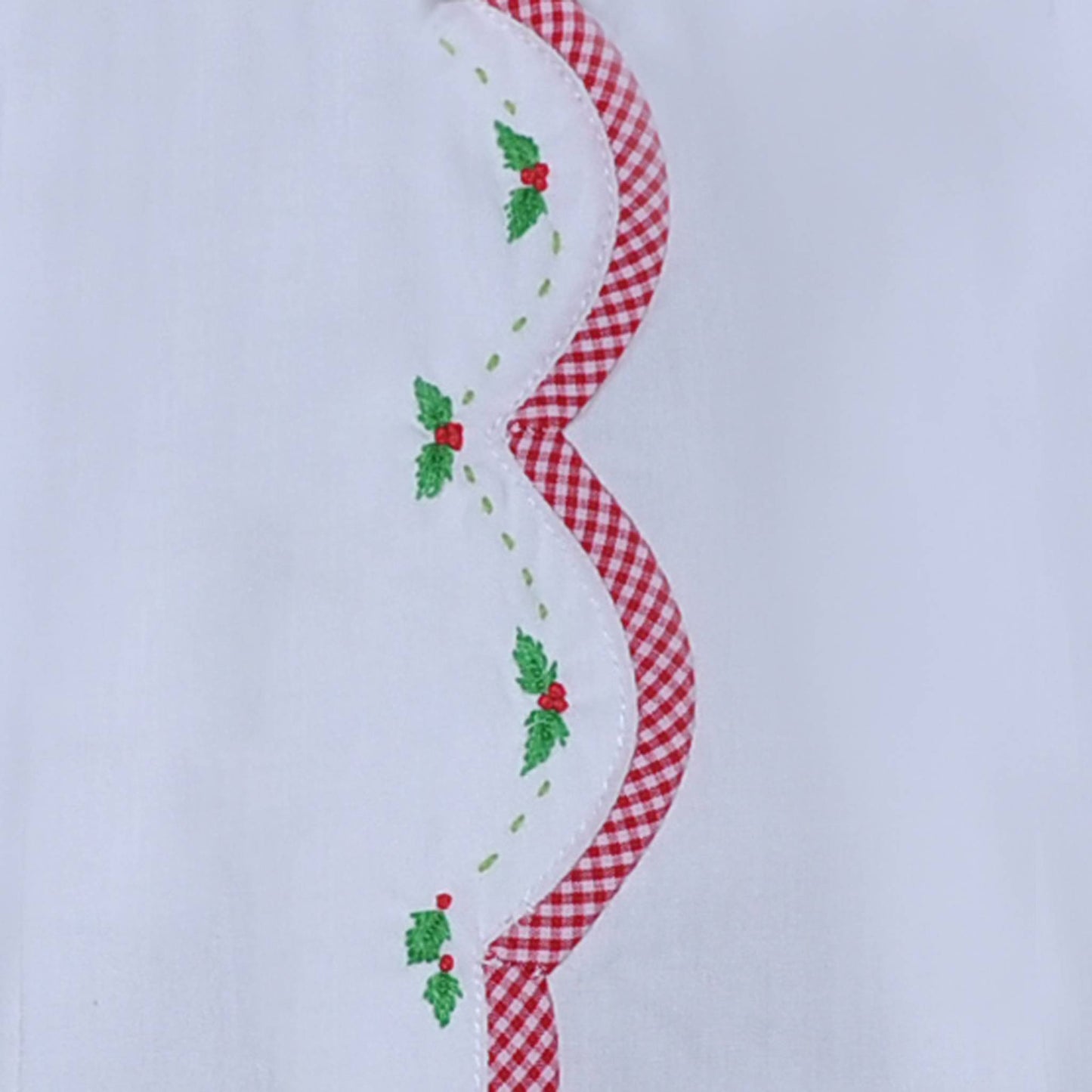 Devon Dress with Holly Embroidery