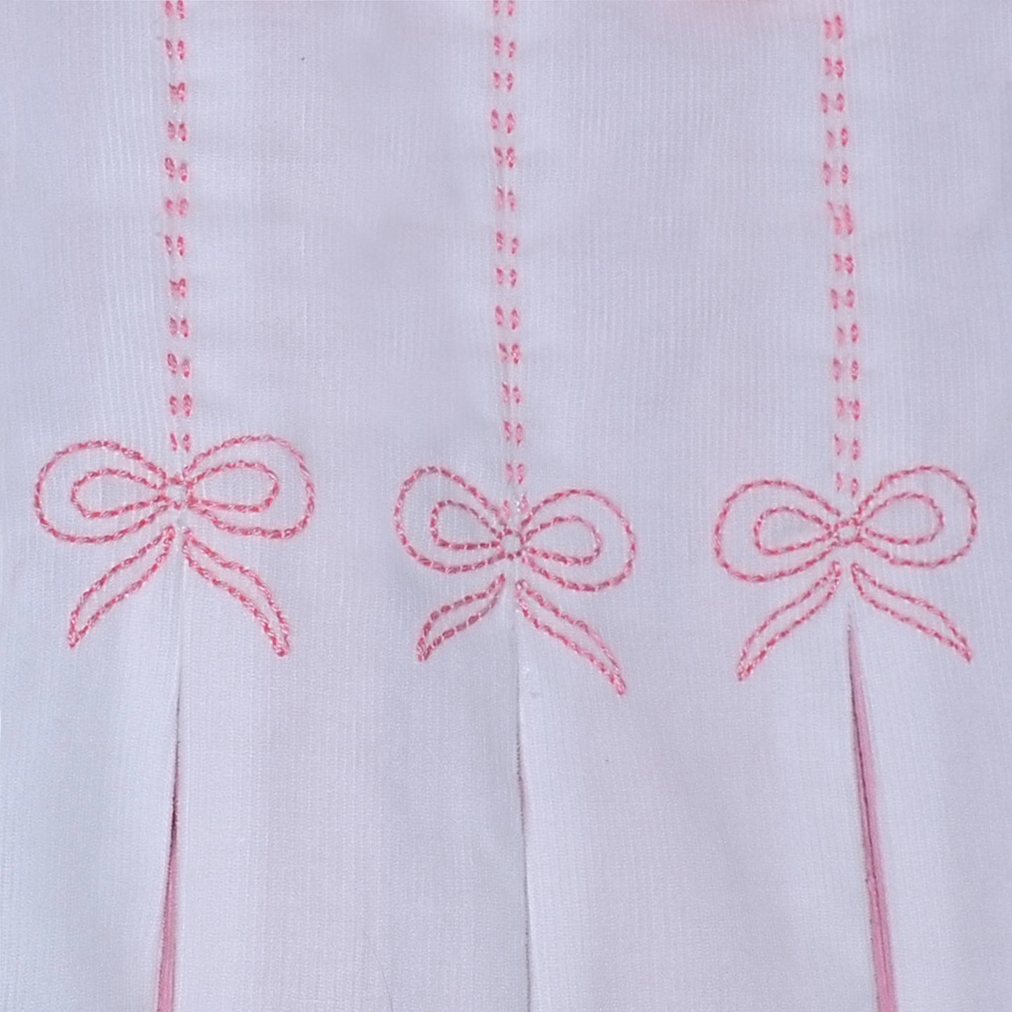 Reese Long Bloomer Set with Bow Embroidery - FINAL SALE