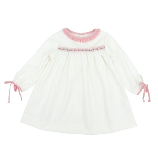 Christy Dress - White Corduroy