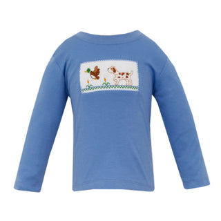 Boys Smocked Long-sleeve T-shirt - Duck Hunt