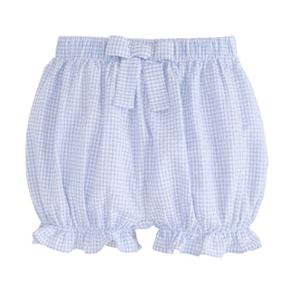 Bow Bloomers - Light Blue Gingham - FINAL SALE
