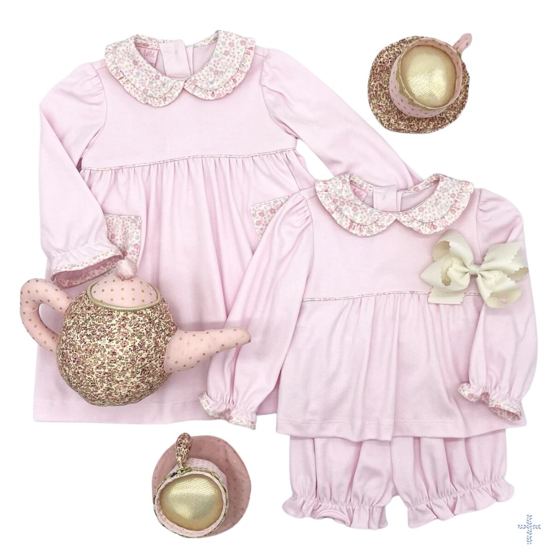 Liberty Floral & Pink Knit Dress