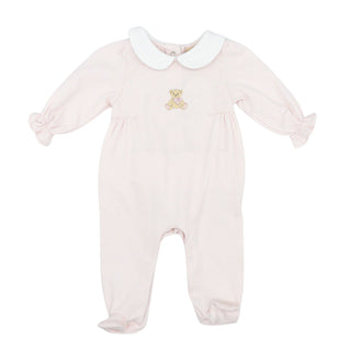 Pima Collared Footie with Hand-embroidery - Toys