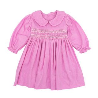 Corduroy Frances Dress with Hand-smocking