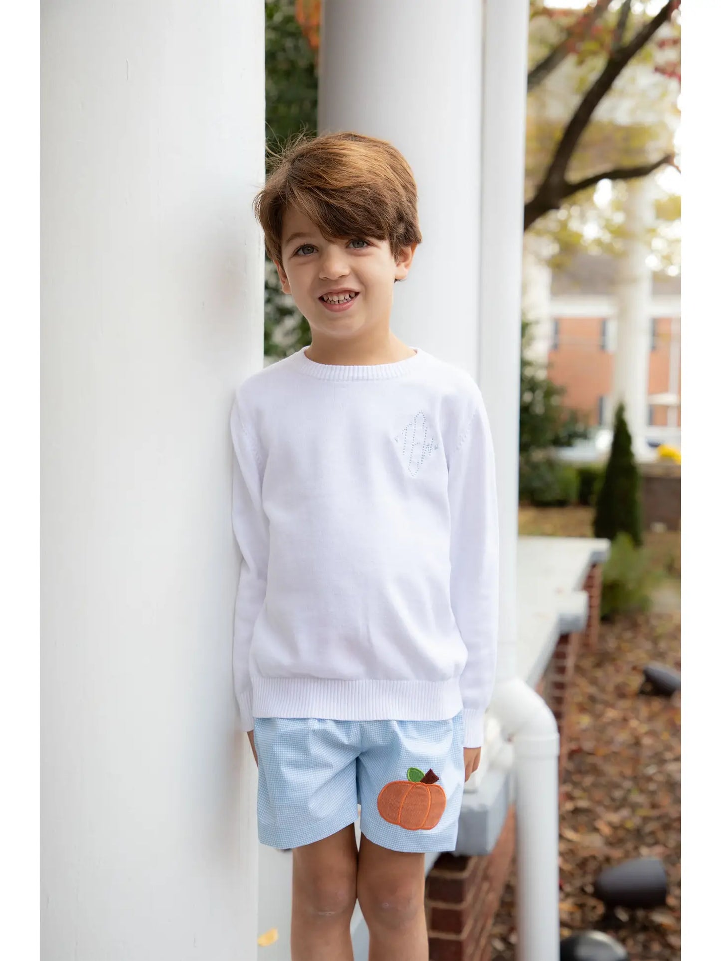 Boys Pumpkin Shorts