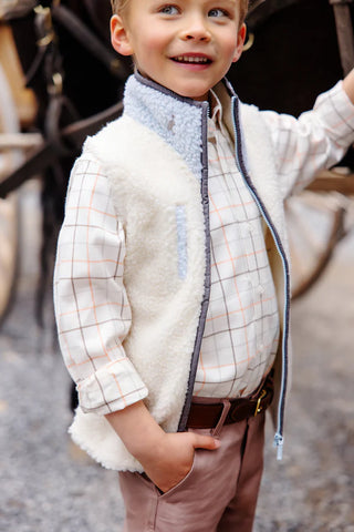 Van Camp Vest (Sherpa) - Palmetto Pearl