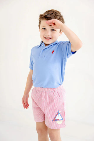 Prim & Proper Polo - Barbados Blue - FINAL SALE