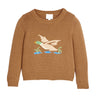 Flying Mallard on Brown
