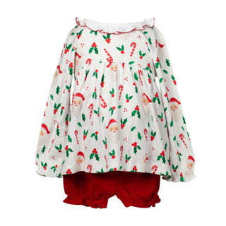 Girls Pima Knit Bloomer Set - St Nick