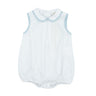 White with Blue