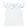 White with Light Blue