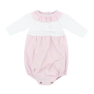 Collared Bubble with Bitty Dot - Pink