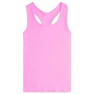 Ribbed Racerback Tank - Rose