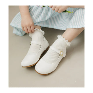 Rebecca Dressy Flat - White