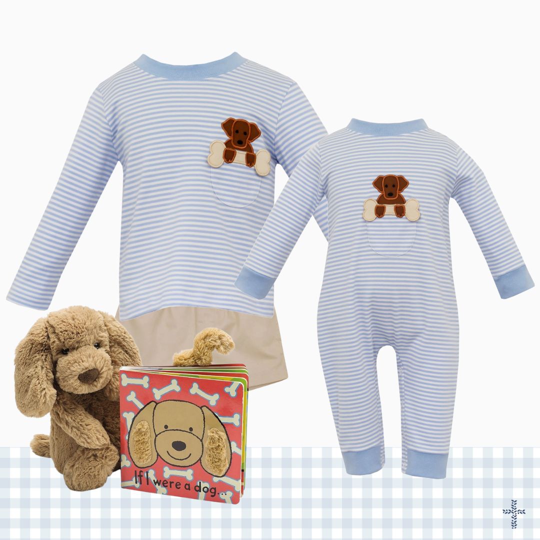 Dog Applique Pocket T-shirt