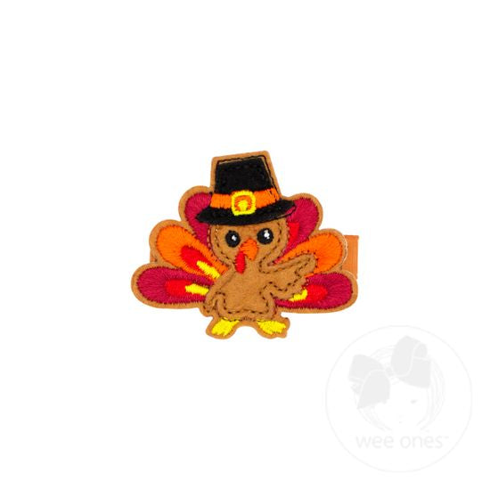 Turkey Feltie Hair Clip & Bow Stacker