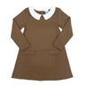 Girls Knit Peter Pan Collared Dress