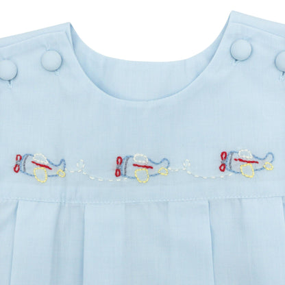 Ashton Short Set with Hand-embroidered Airplanes