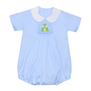 Boys Shay Frog Smocked Bubble