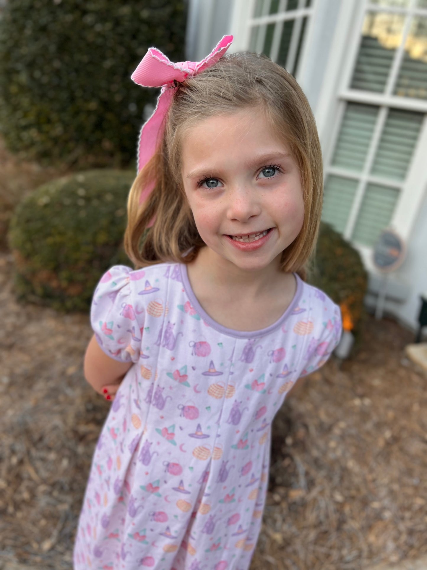 Penny Pleat Dress without Collar Halloween Knit