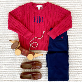 Crawford Crewneck - Richmond Red