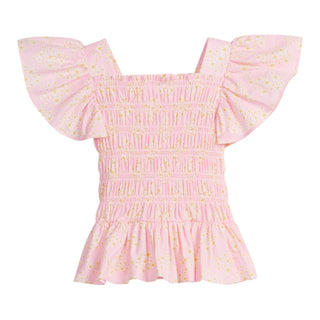 India Top - Pink Ditsy Floral - FINAL SALE