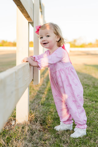 Girls Knit Isla Long Bubble - Simply Sweet Pink Bows