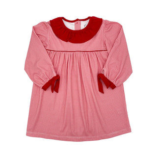 Ruffle Collar Pima Dress - FINAL SALE