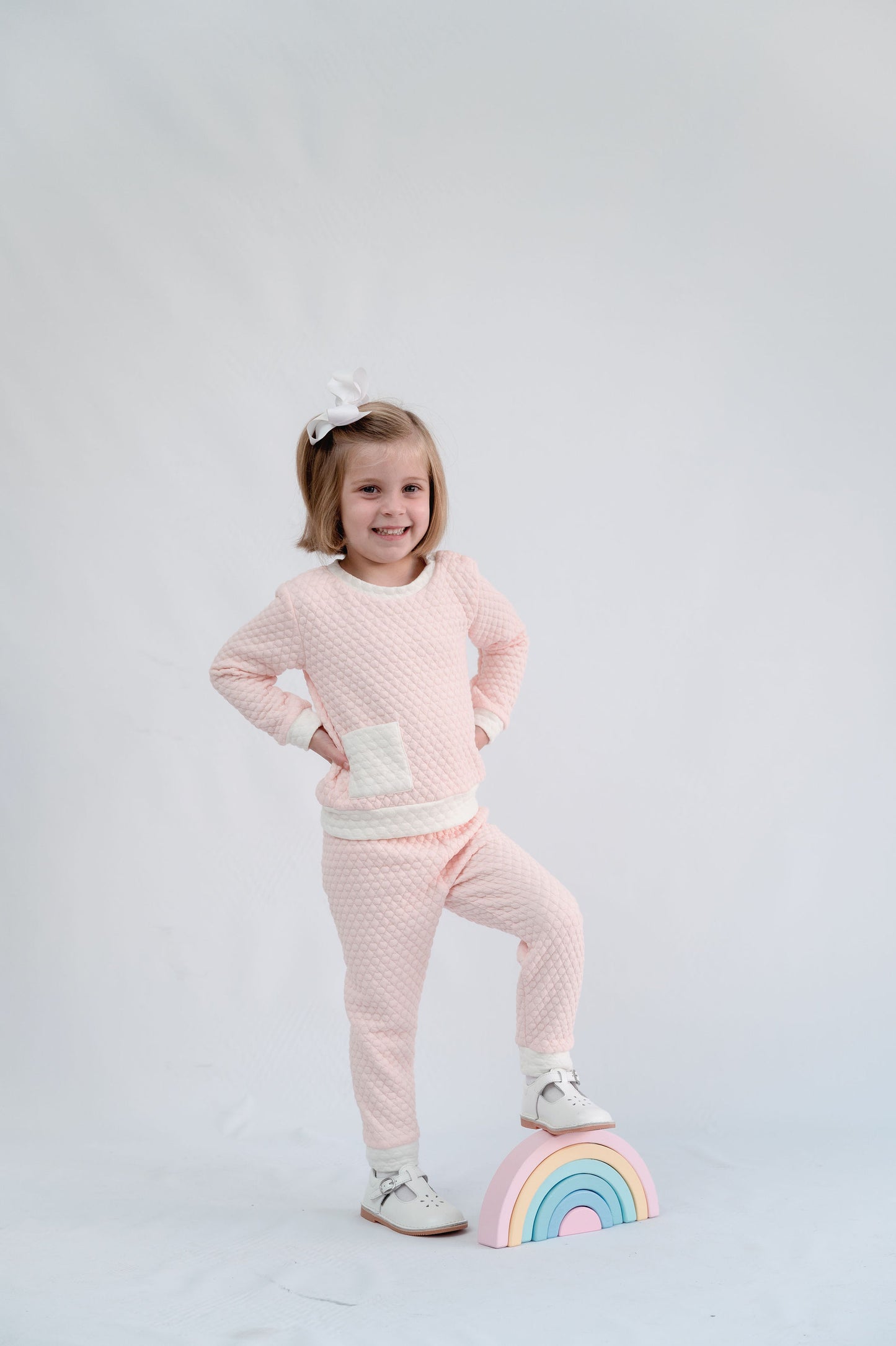 Girls Quilted Sweatsuit