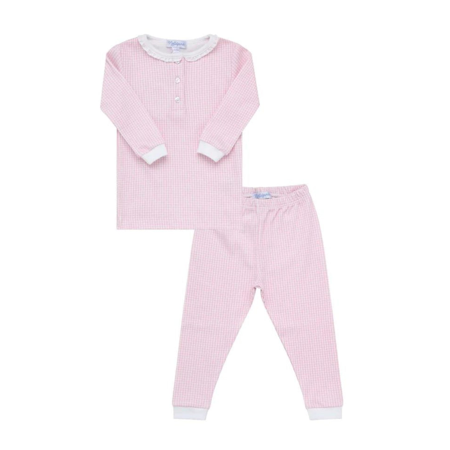 Girls Gingham Pajama Set