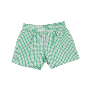 Sheffield Shorts - Kiawah Kelly Green Windowpane - FINAL SALE