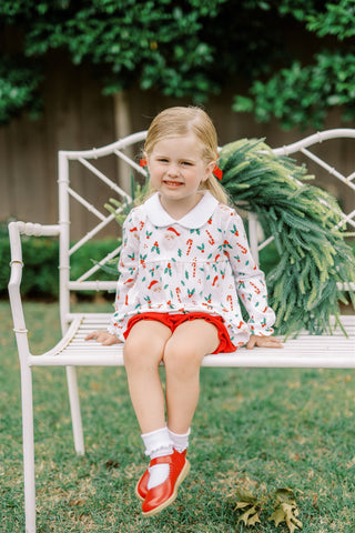 Girls Pima Knit Bloomer Set - St Nick