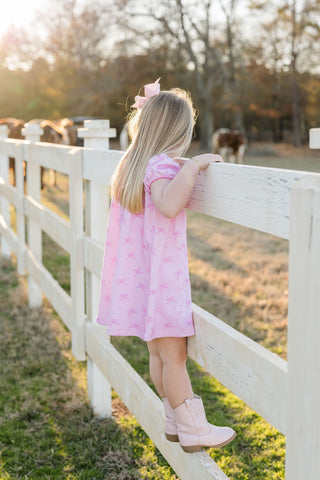 Knit Whitley Dress - Simply Sweet Pink Bows