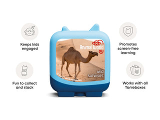 Clever Tonies 4 Pack - Animal World: Wild Survivors