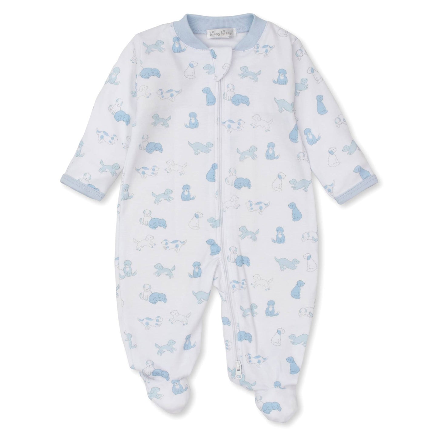 Boys Puppy Dog Footie with Zipper