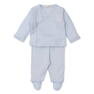 Boys Fleecy Sheep Footed Pant Set with Hand Embroidery