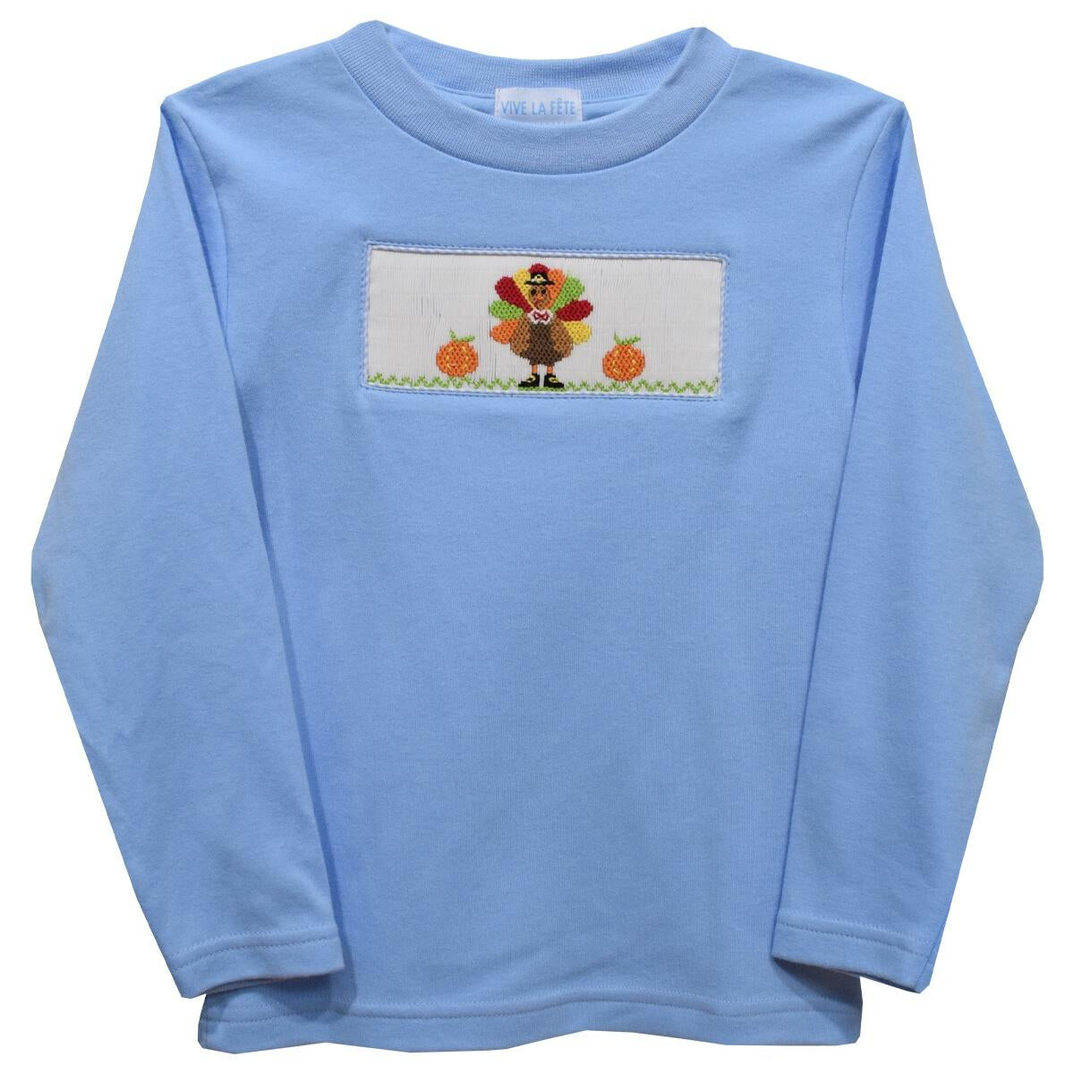 Boys Smocked Thanksgiving Tee Shirt